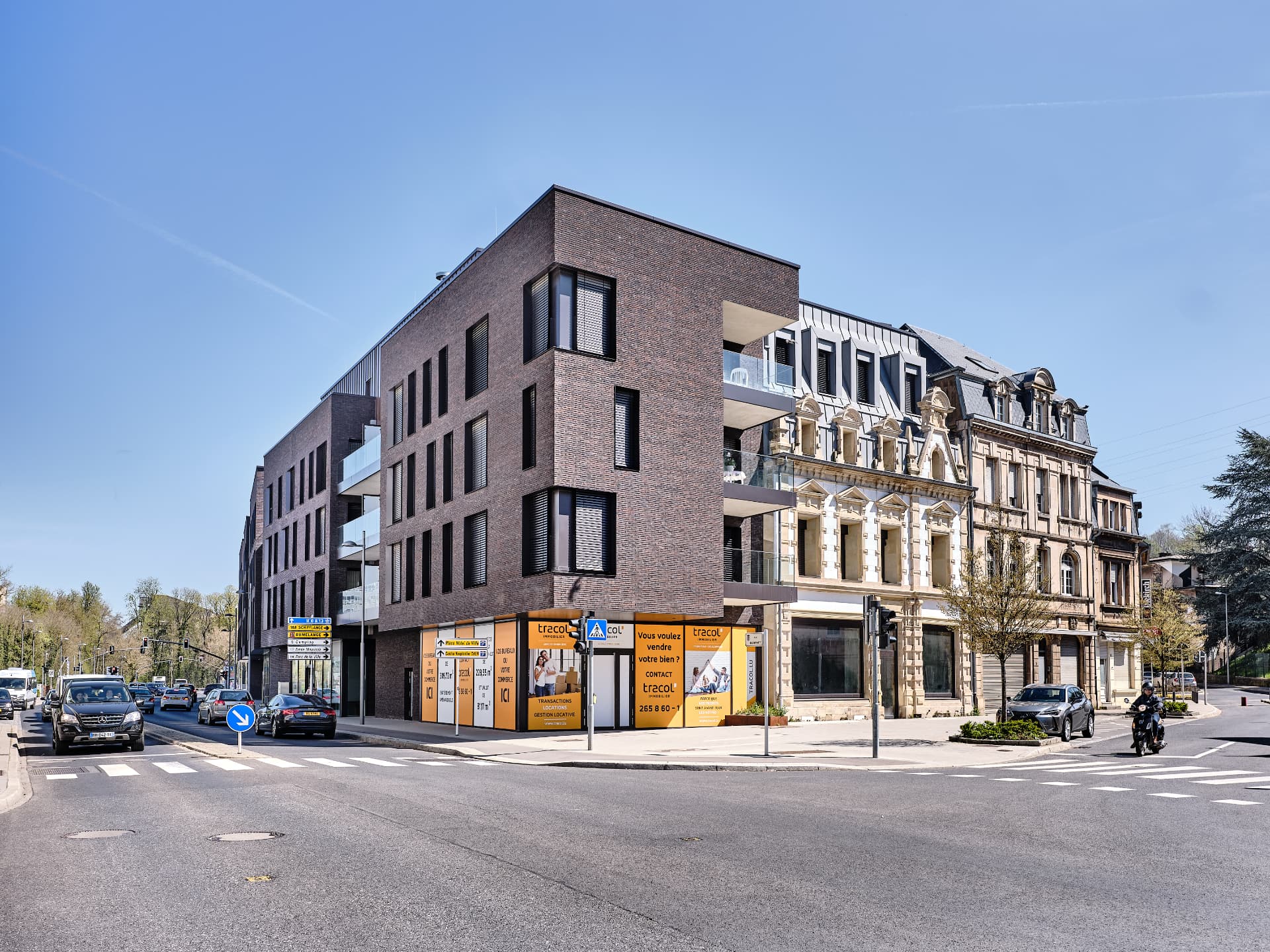 Themis — vue depuis le carrefour du Boulevard Berwart