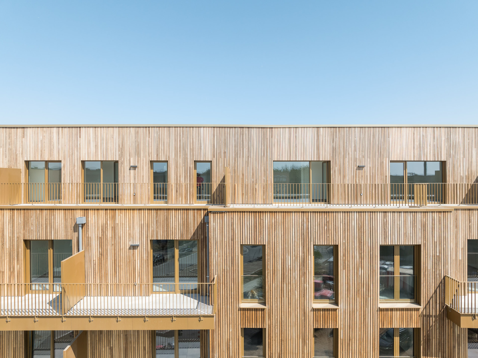 Résidence Réimerwee — balcons et bardage bois