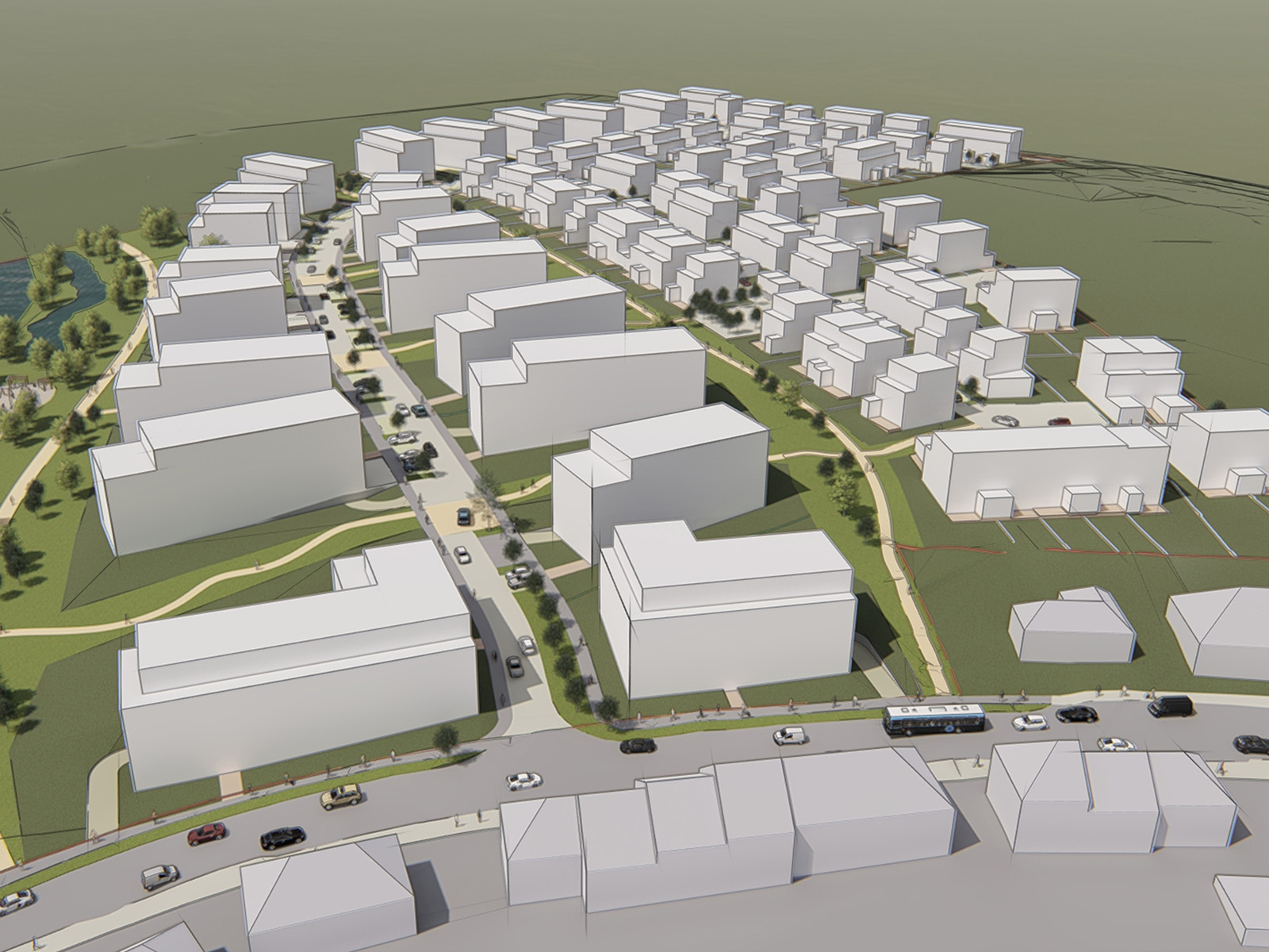 Guddebierg — vue 3D du quartier